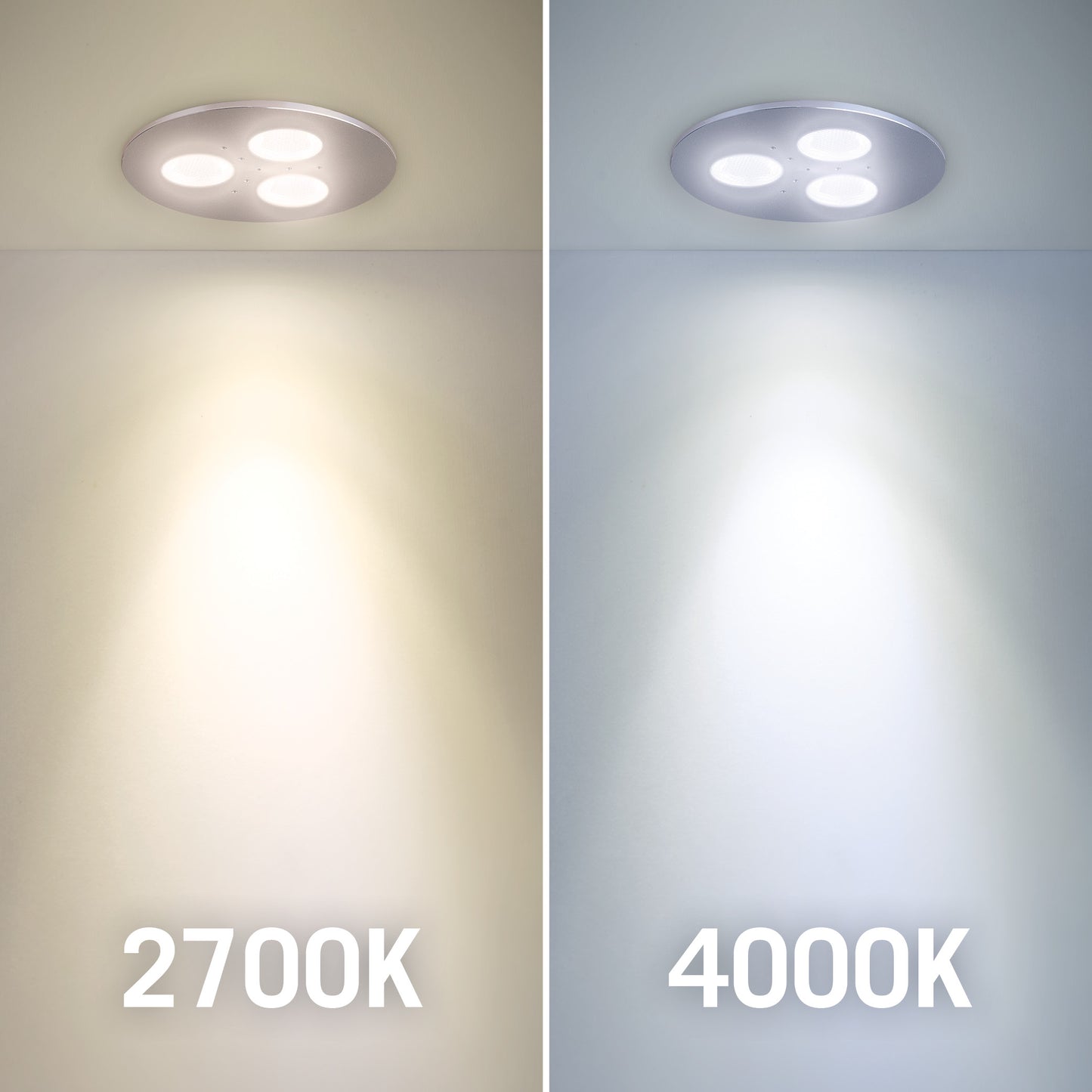 TriVue Under Cabinet LED Puck Light Recessed Downlight