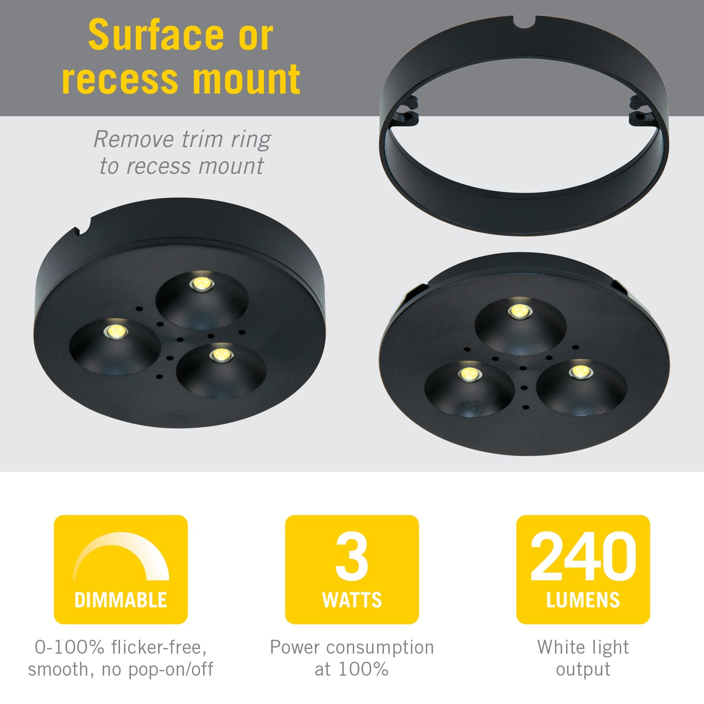 Matte Black / 3000K Soft White