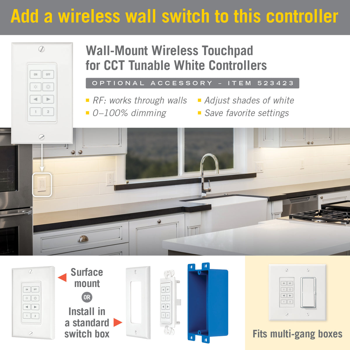 Led Cct Control Adjustable Color Temperature LED Controller – Armacost Lighting