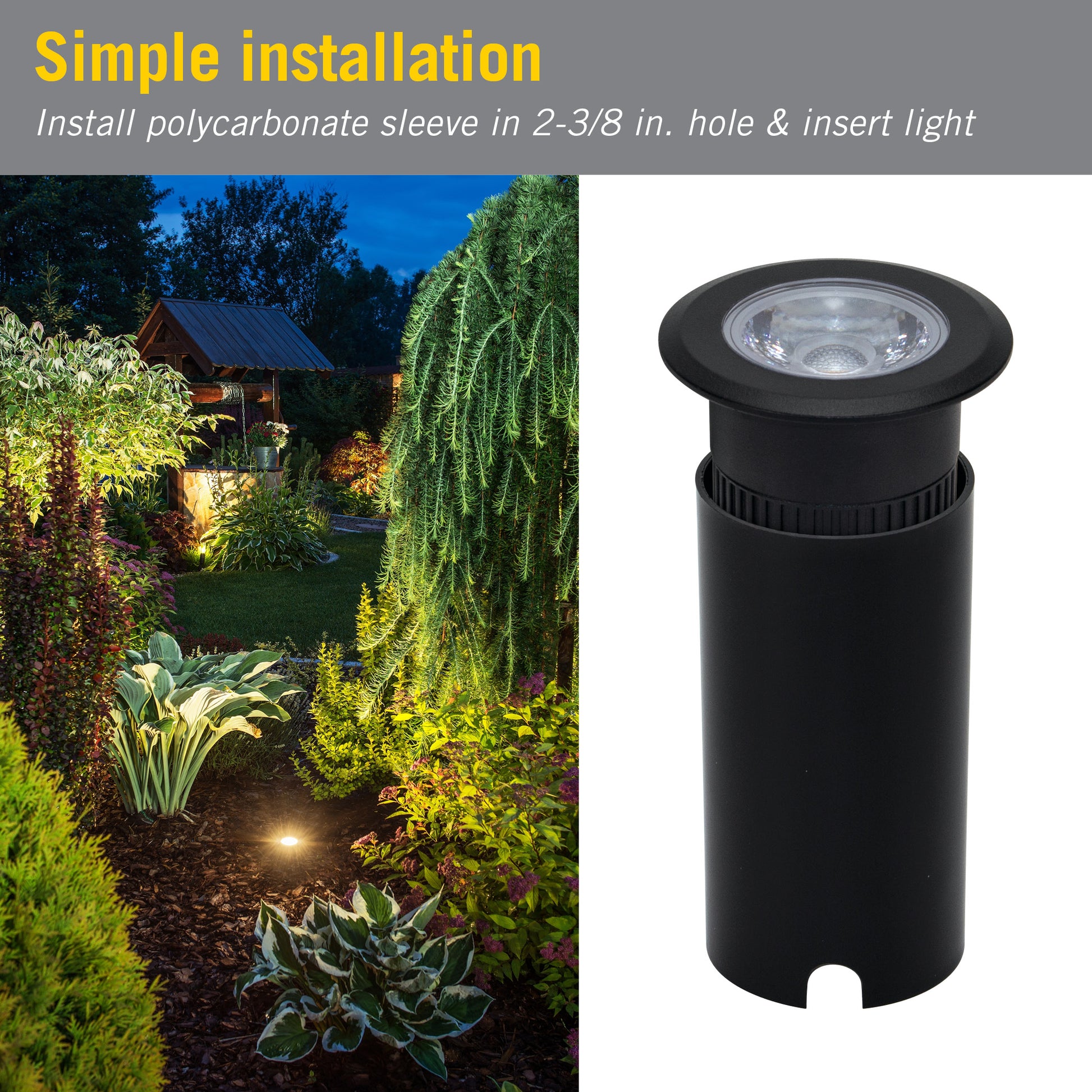 Landscape Light Installation