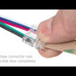 5 Pin COB RGB+W 48" Tape to Wire LED Strip Light Connectors