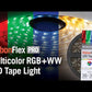 RibbonFlex Pro 24V RGB+WW LED Strip Light Tape 36+36+36 LED/m