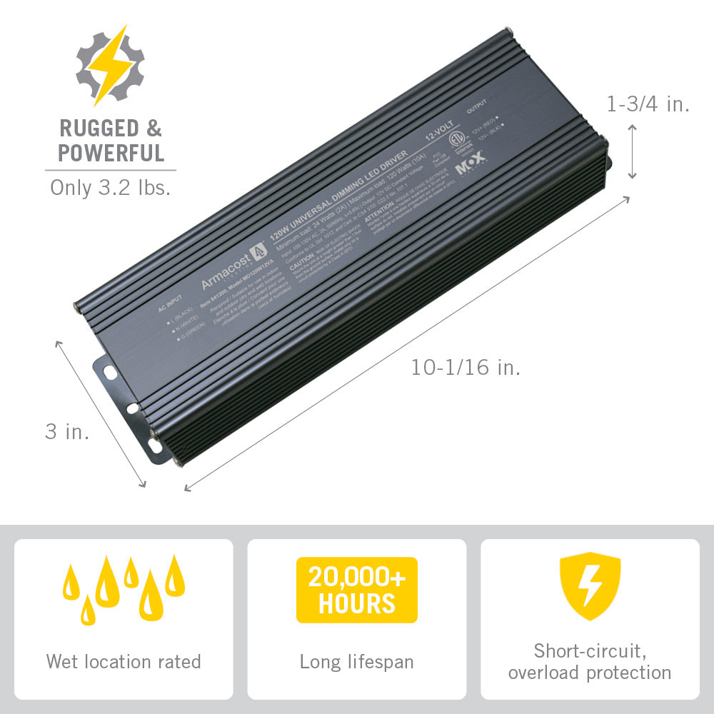 Universal Dimmable LED Driver 12V DC – Armacost Lighting