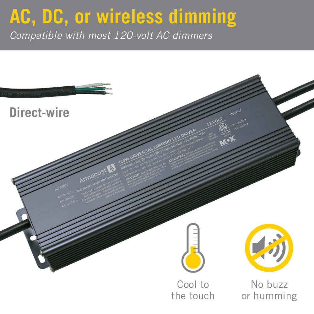 DC Hardwire LED Driver, 30 watts, 12V