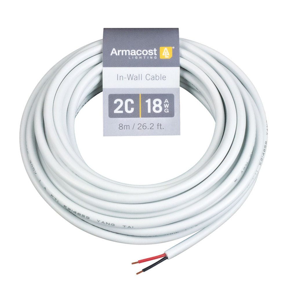2C 18AWG In-Wall Cable – Armacost Lighting