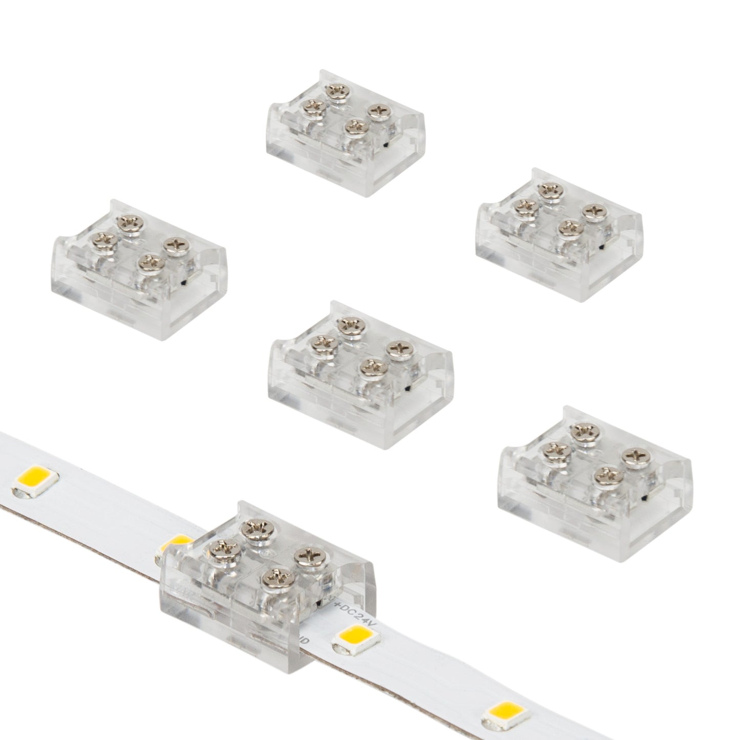 2 Pin LED Strip Light Screw Splice Connector
