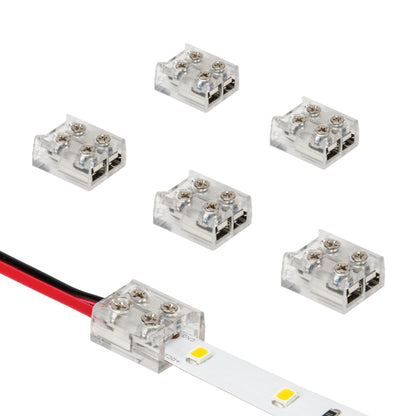 2 Pin LED Strip Light Screw Tape to Wire Connector