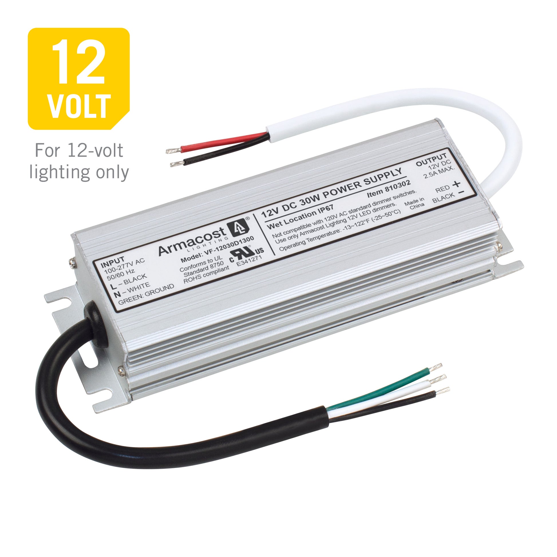 30W 12V DC LED Driver – Indoor