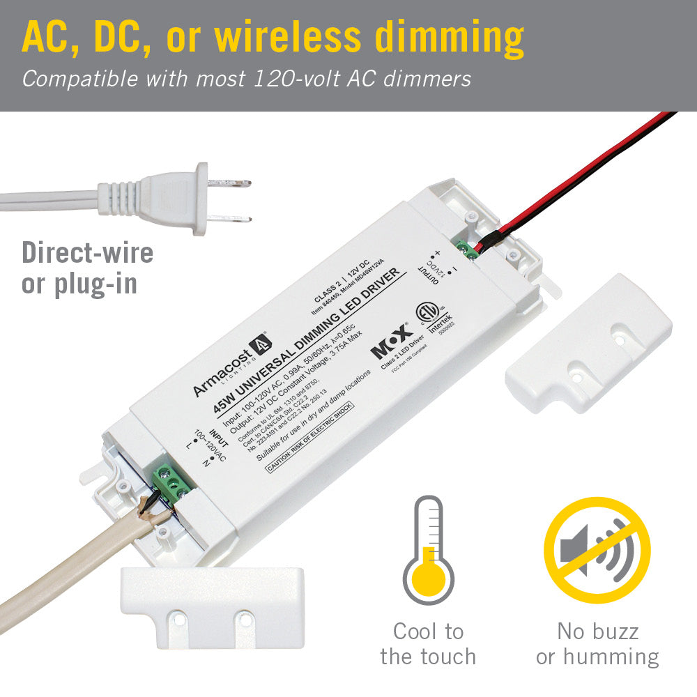 deformation hjælpeløshed Tyr Universal Dimmable LED Driver 12V DC – Armacost Lighting