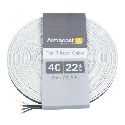 4C 22AWG Flat Ribbon Cable LED Strip Light Wiring