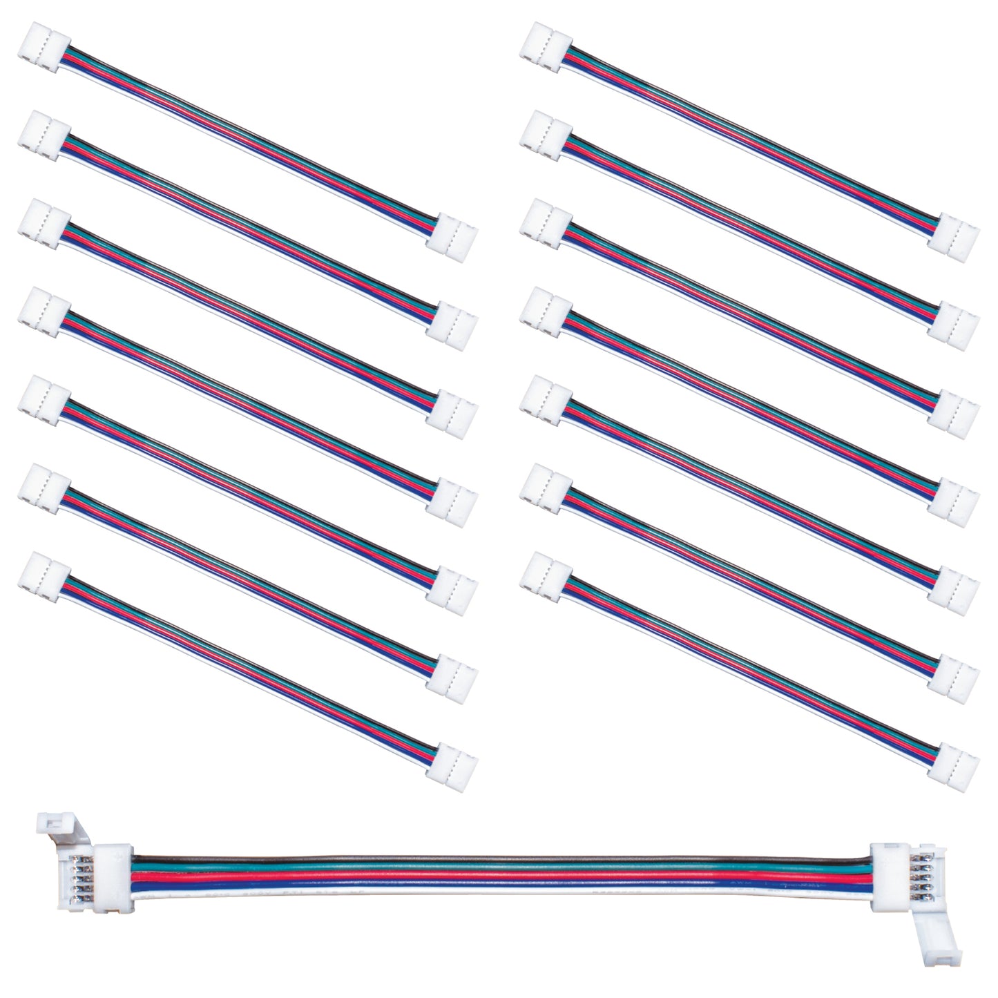 5 Pin RGBPlusW LED Strip Light 6 in Tape to Tape Connector