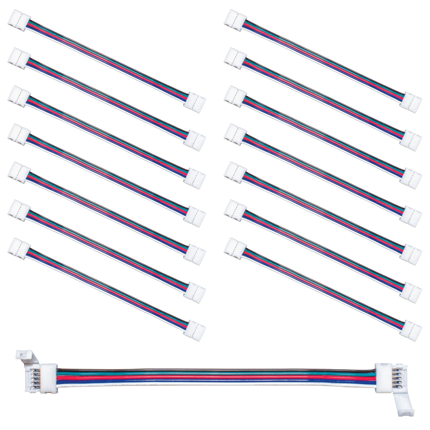 5 Pin RGBPlusW LED Strip Light 6 in Tape to Tape Connector