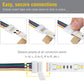 6 Pin RGB+WW LED Strip Light 48 in Tape to Wire Connector