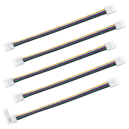 6 Pin RGB+WW LED Strip Light 6 in Tape to Tape Connector