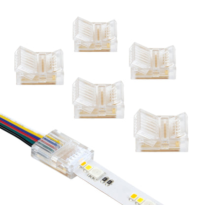 SureLock Pro 6 Pin RGB+WW LED Strip Light Tape to Wire Connector