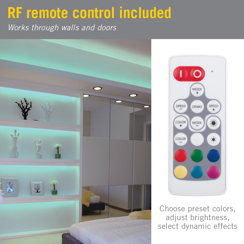 Slimline Multicolor RGB LED Strip Light Controller