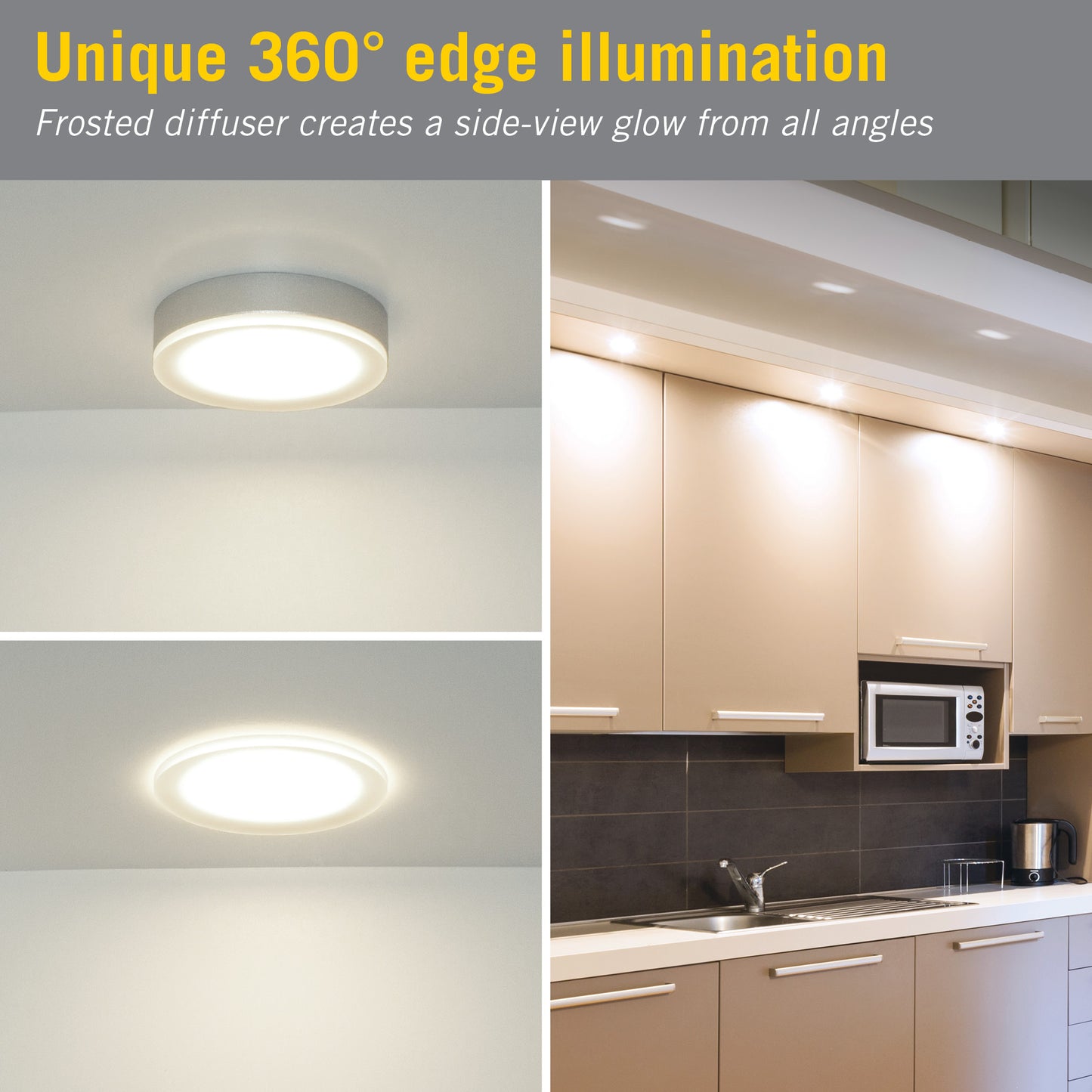 EdgeVue Under Cabinet LED Puck Light