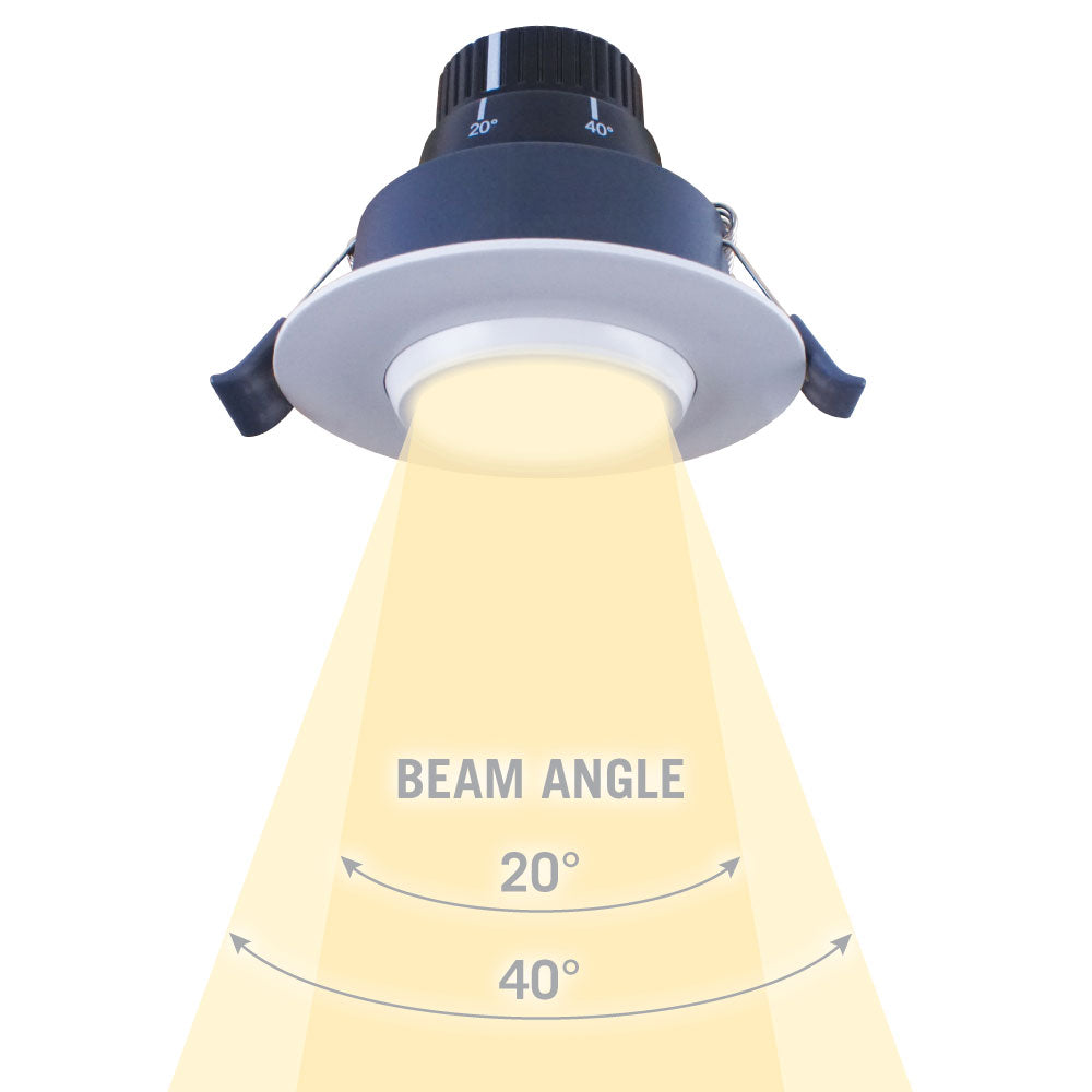 Gimbal Dimmable Under Cabinet LED Recessed Puck Light