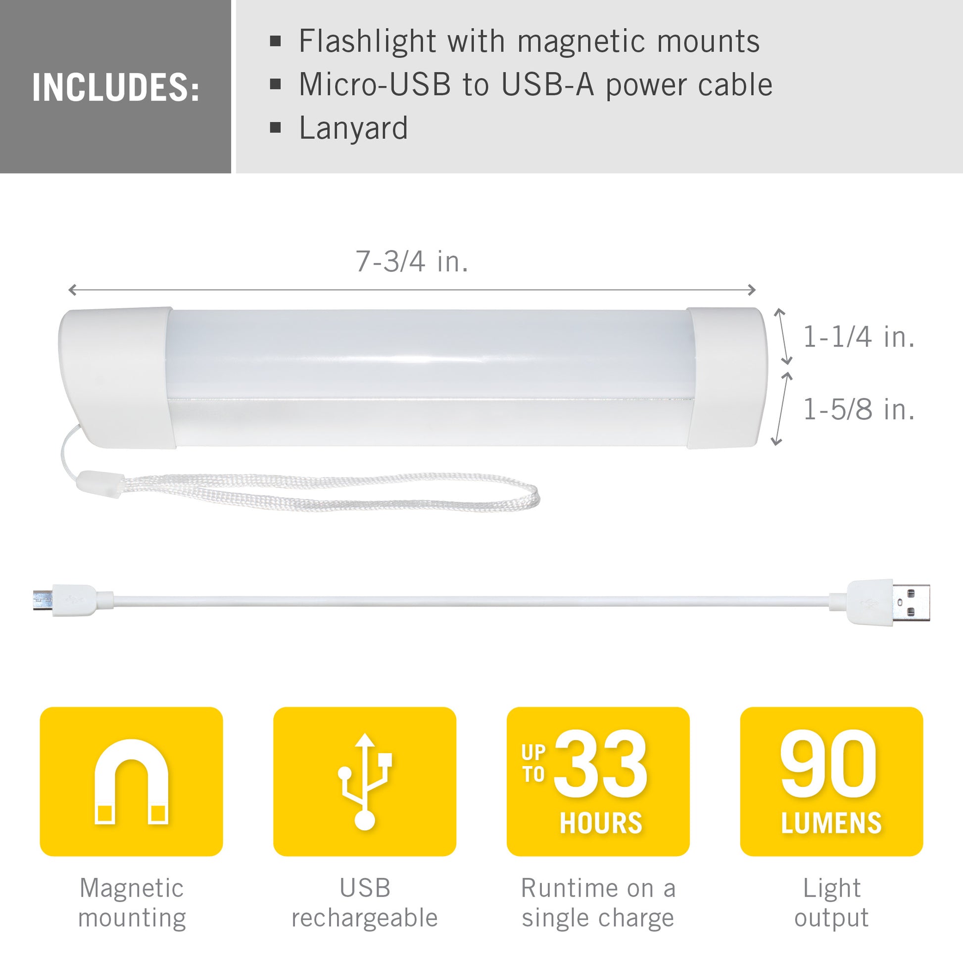 car quest rechargeable led flashlight Hands Free Rechargeable LED Flashlight – Armacost Lighting