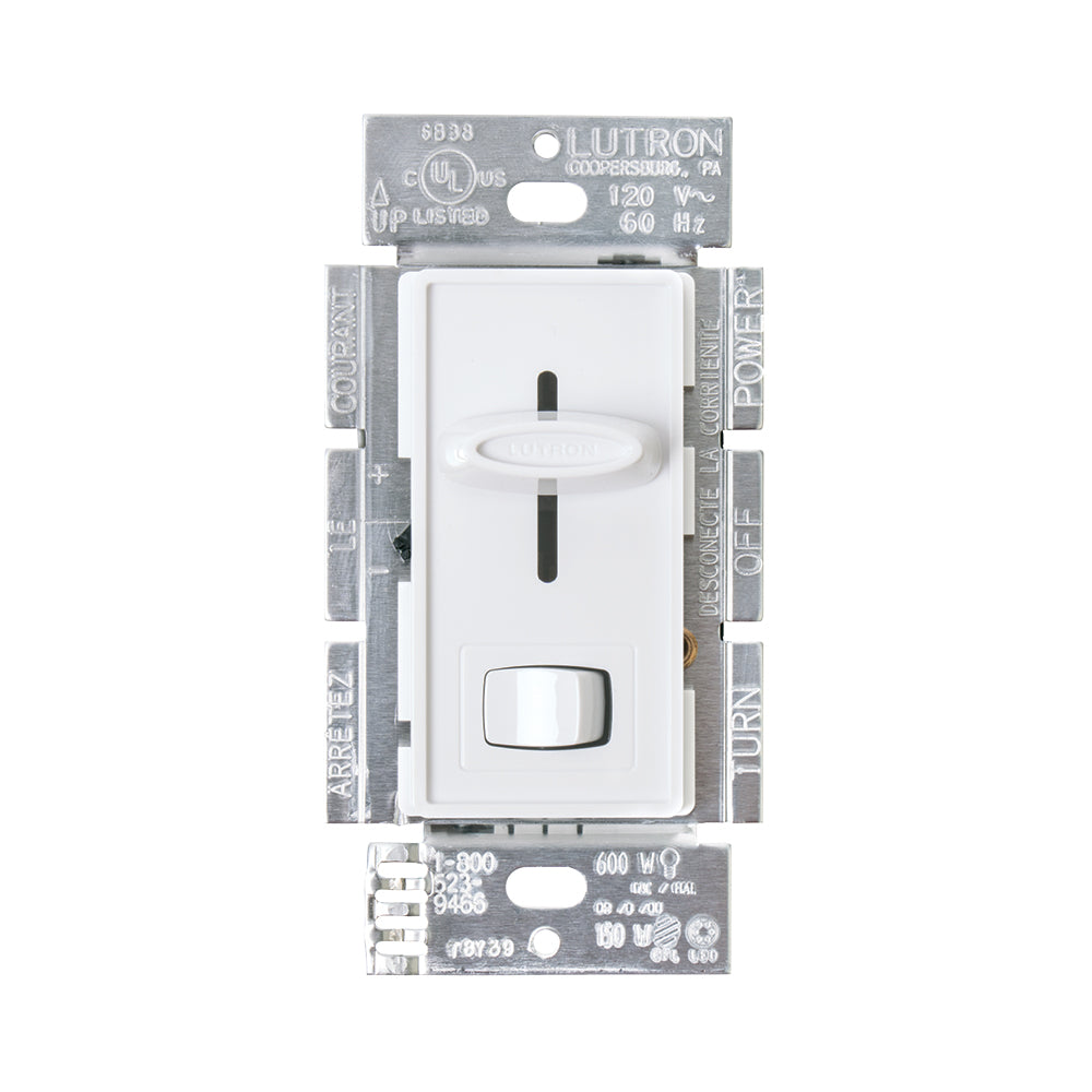 Lutron Skylark 150W Single Pole 3 Way White Indoor Dimmer