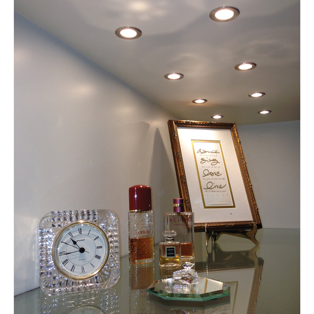 White Mini Indoor Outdoor Recessed LED Light