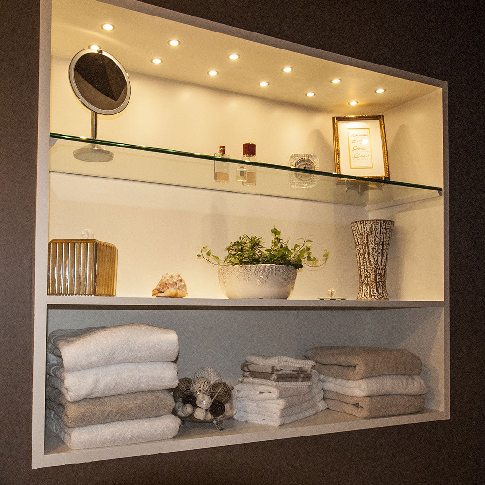 White Mini Indoor Outdoor Recessed LED Light