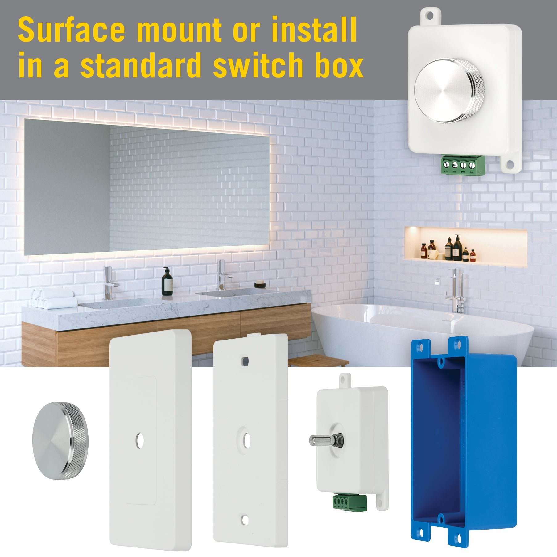 ProLine Rotary Knob LED Strip Light Dimmer