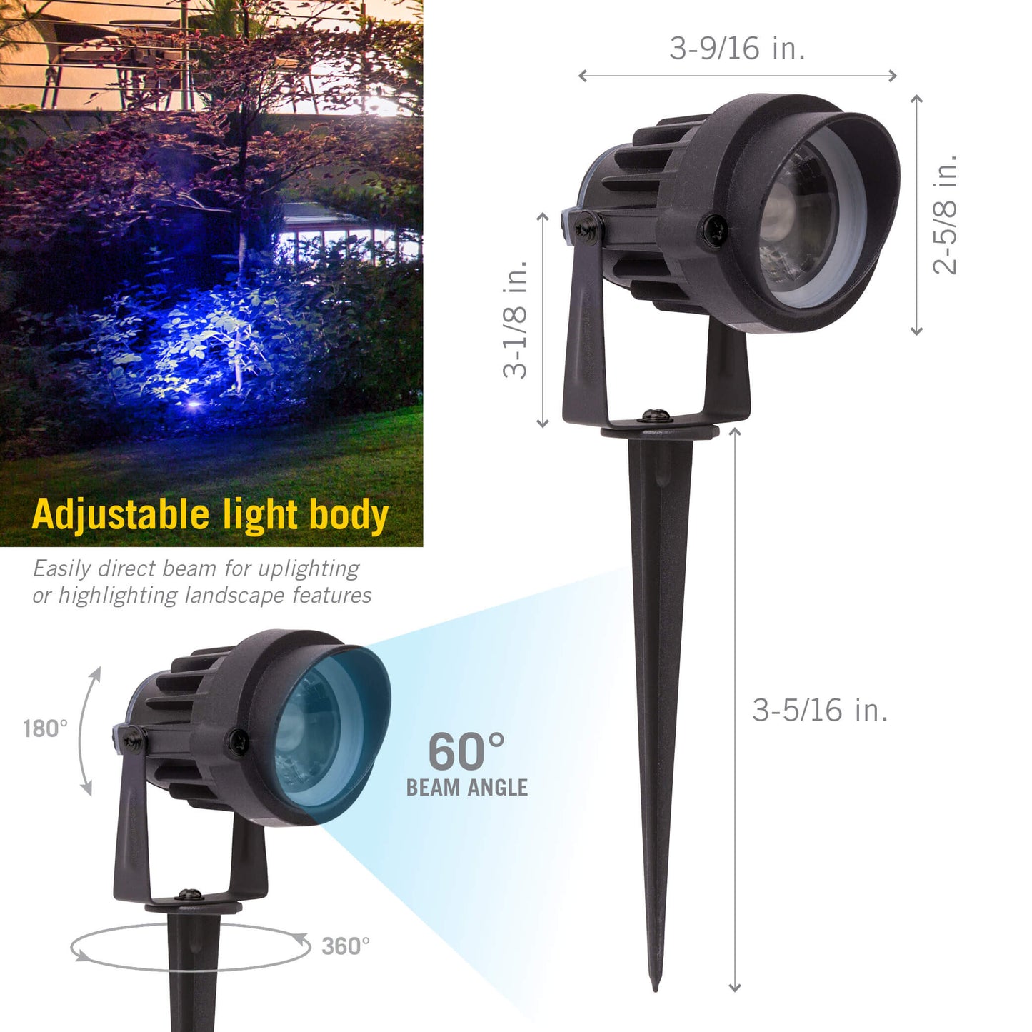 RGB LED Outdoor Landscape Light