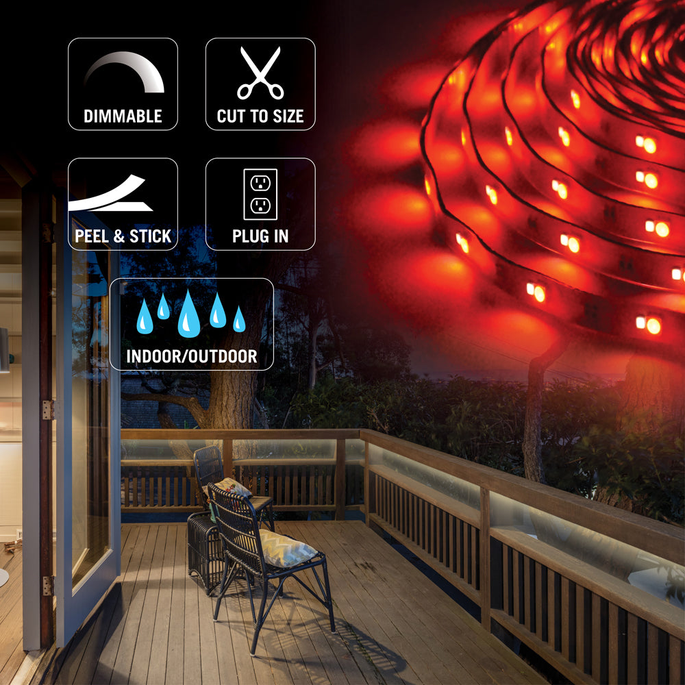24V RGB W Outdoor LED Strip Light Kit Armacost Lighting