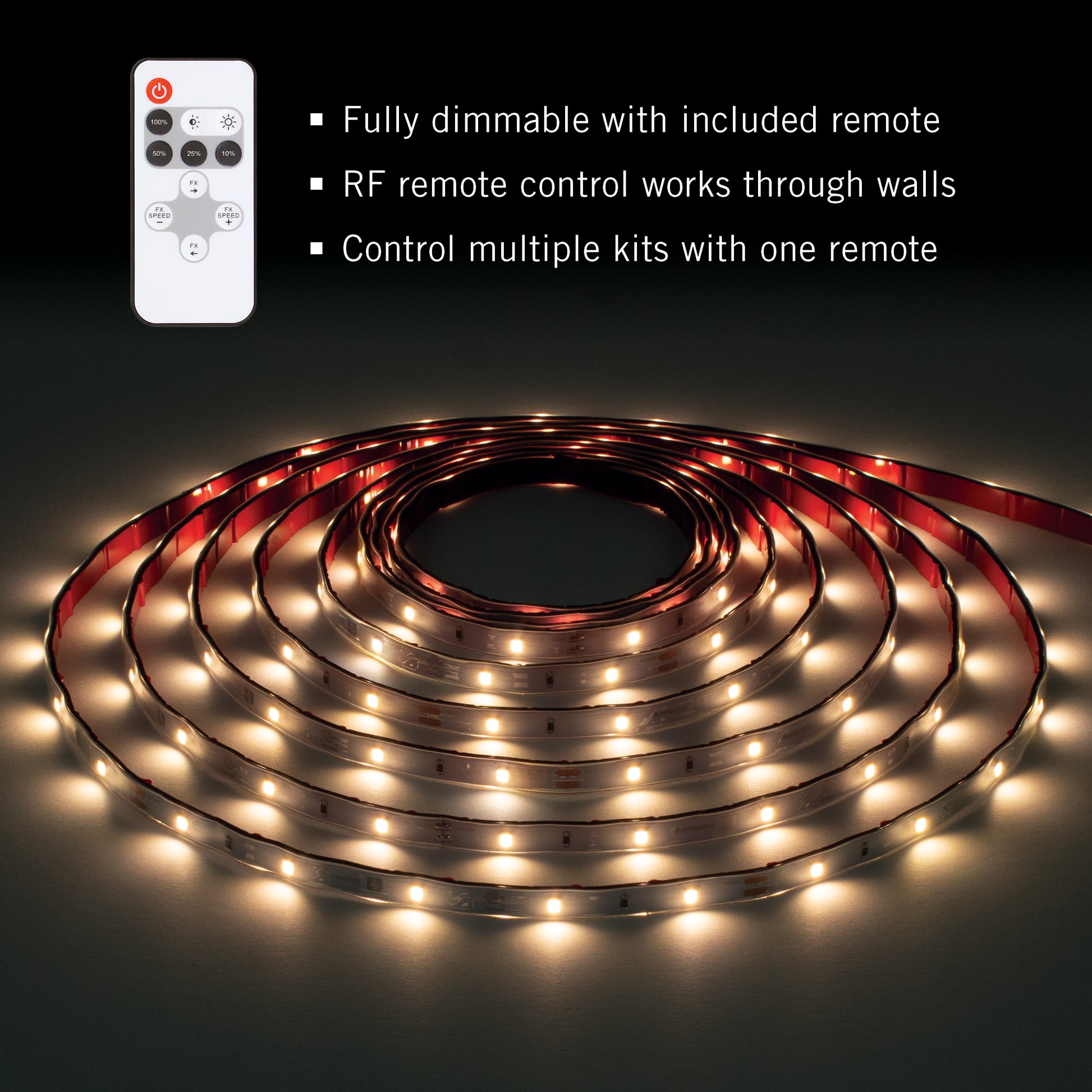 Flexible Individual Addressable LED Strip Kit USB Remote