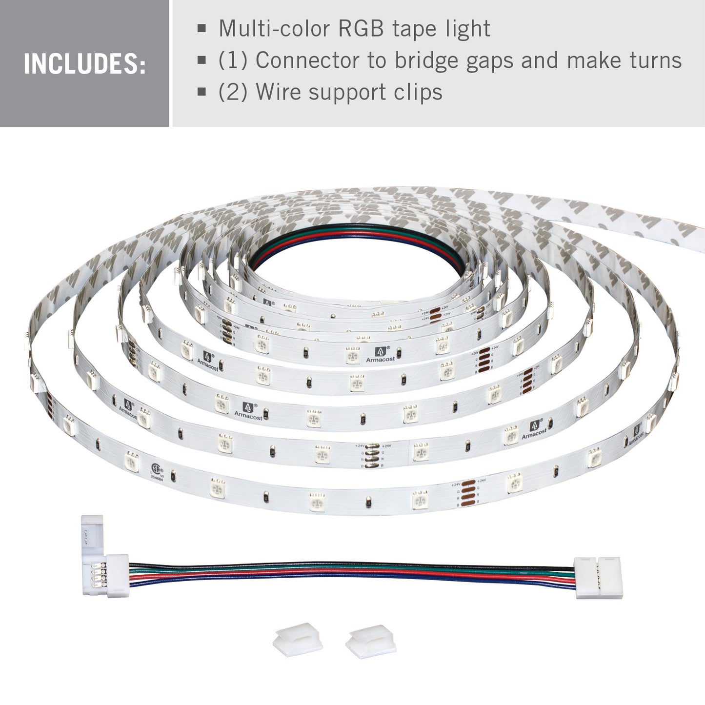 24 Volt RGB LED Strip Light Tape 30