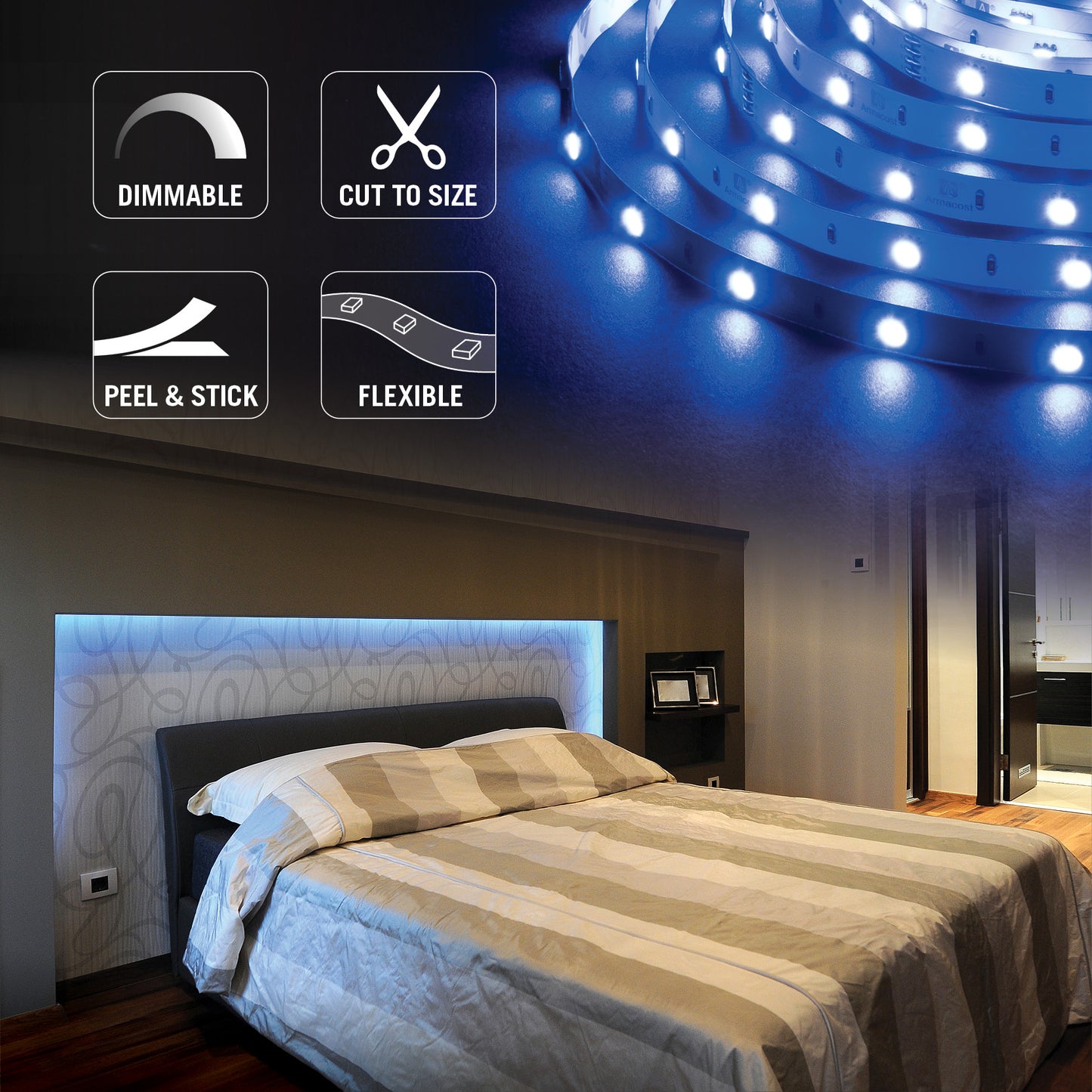 24 Volt RGB LED Strip Light Tape 30