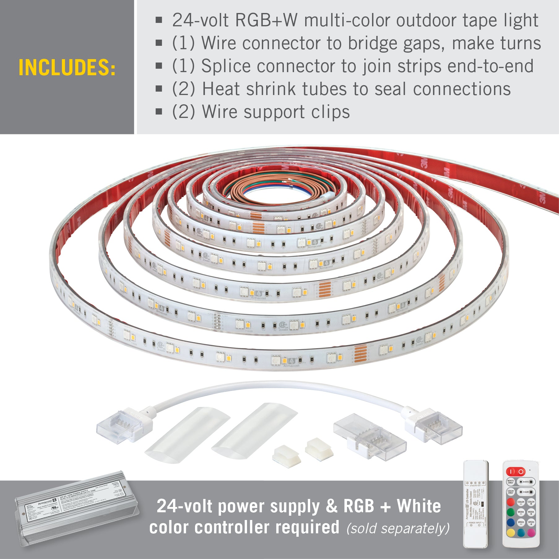 Ip67 rgbw led strip on sale