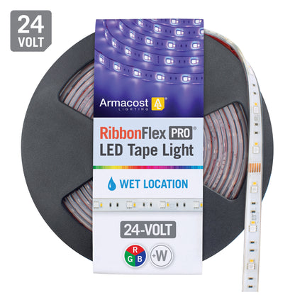RibbonFlex Pro 24V RGB+W LED Outdoor Strip Light Tape 30+30LED/m