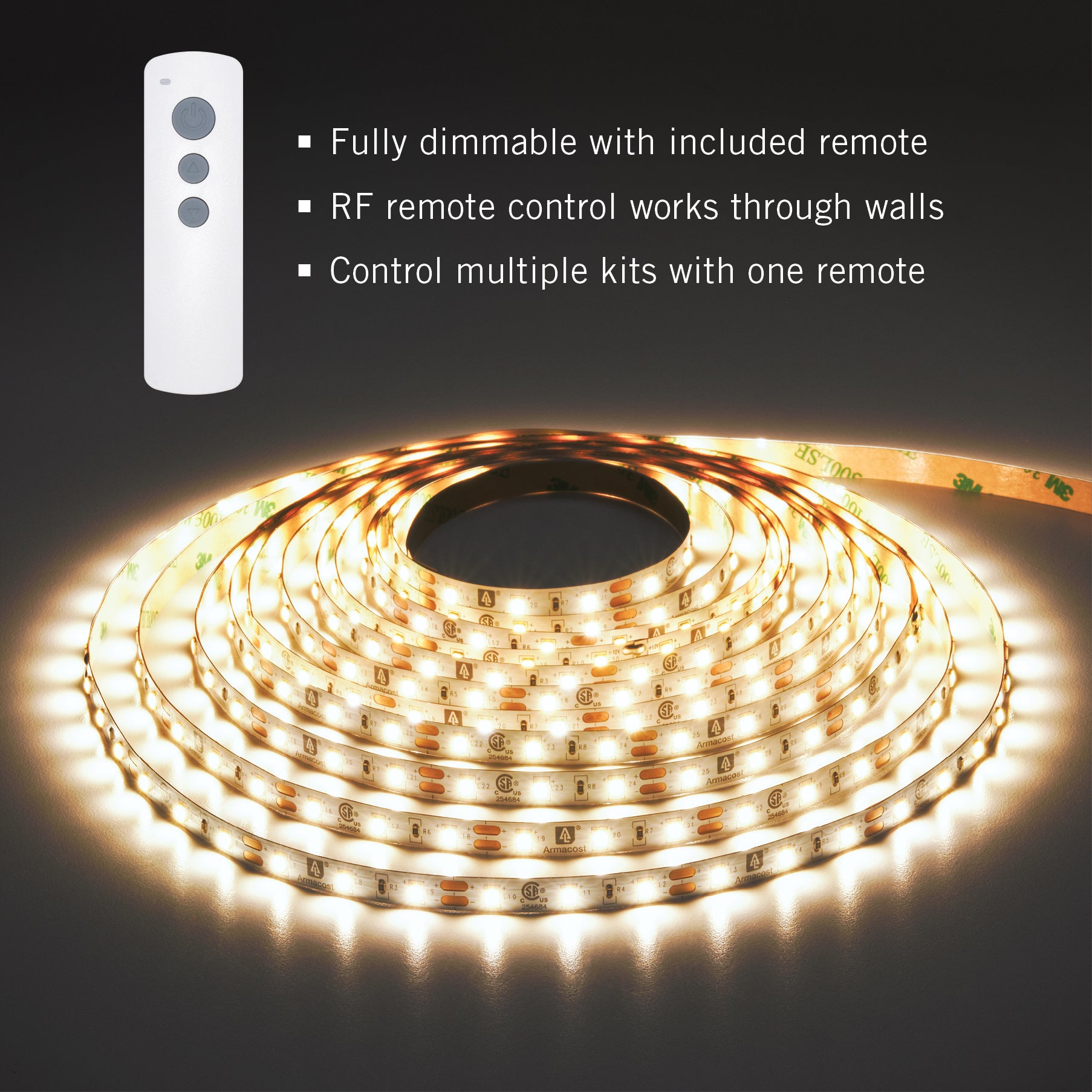RibbonFlex PRO+ 12V 3000K Soft White LED Strip Light Kit
