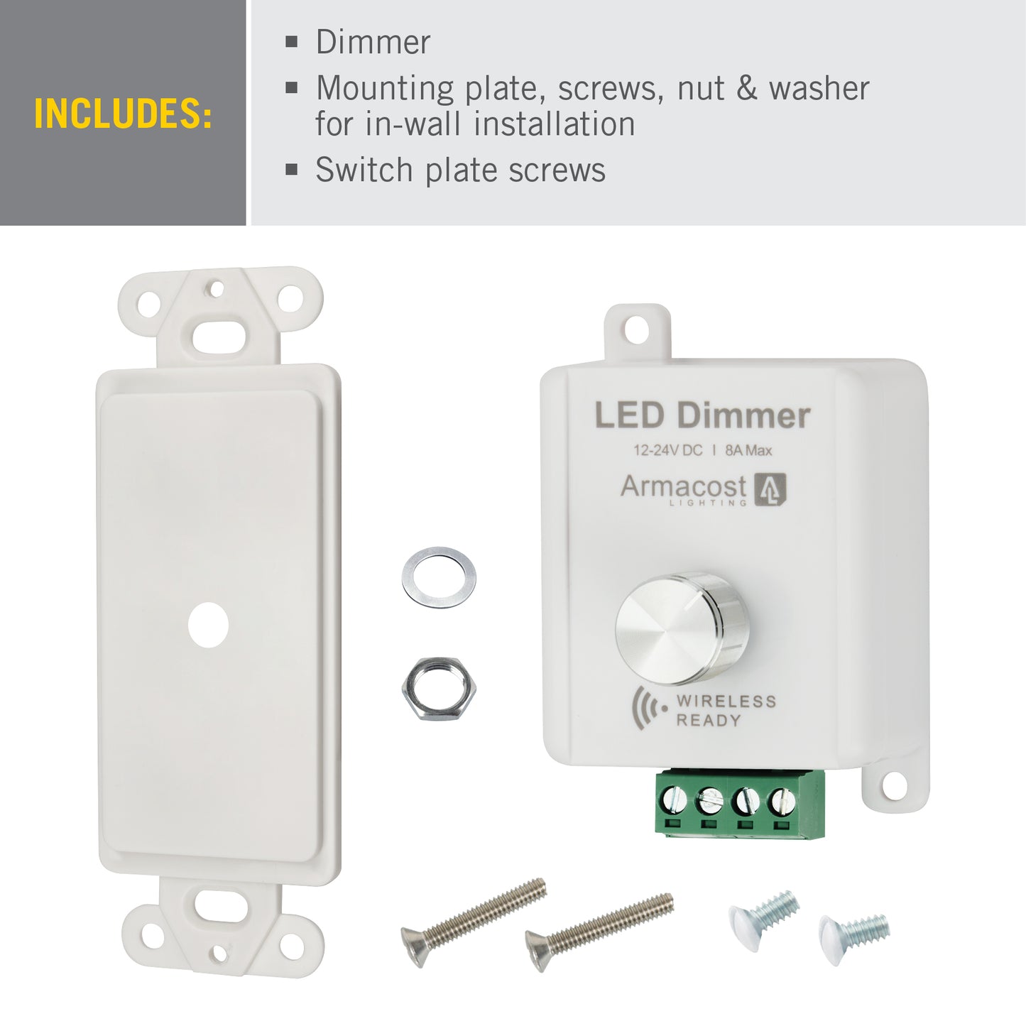 Rotary Knob LED Strip Light Dimmer