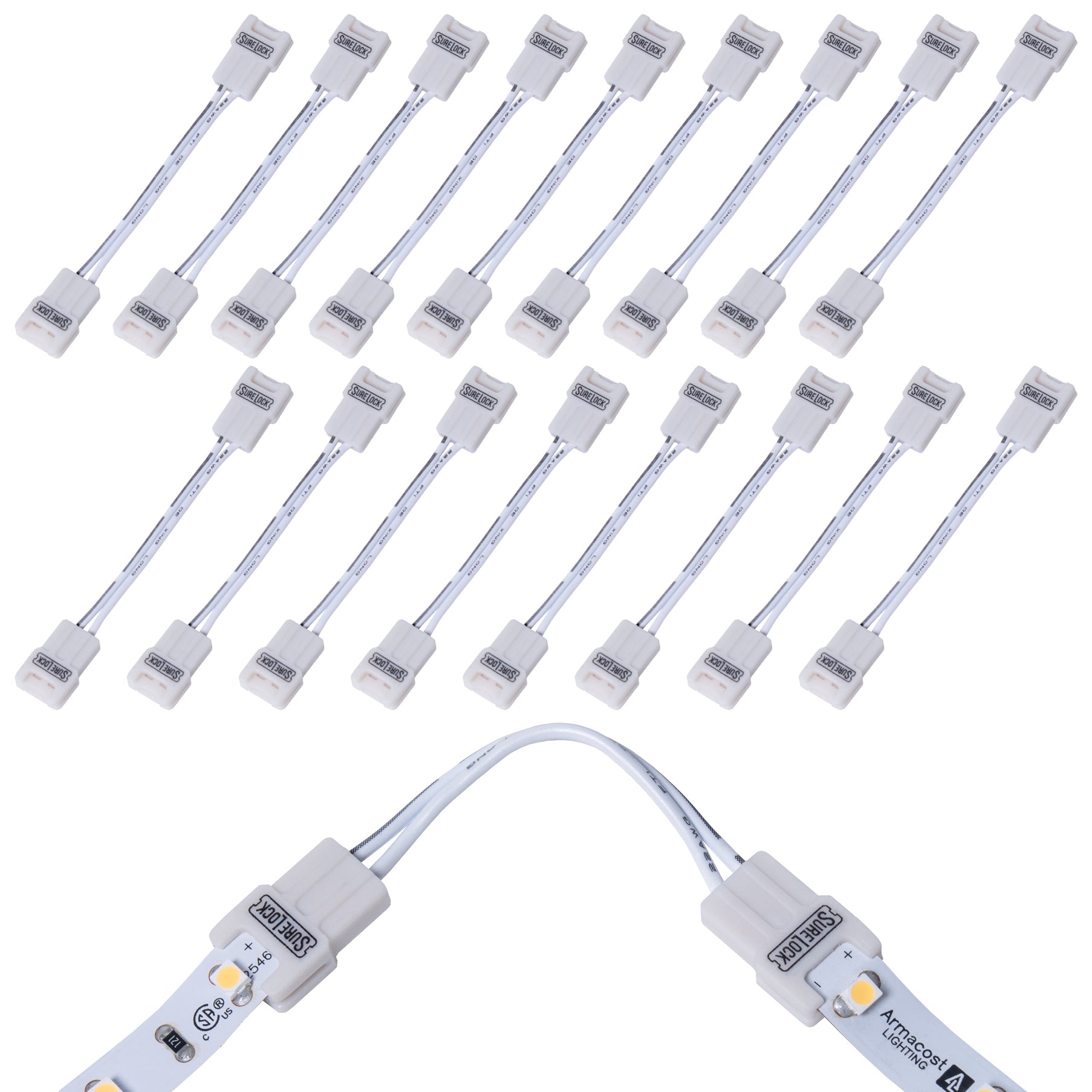 SureLock 2 Pin LED Strip Light Corner Connector