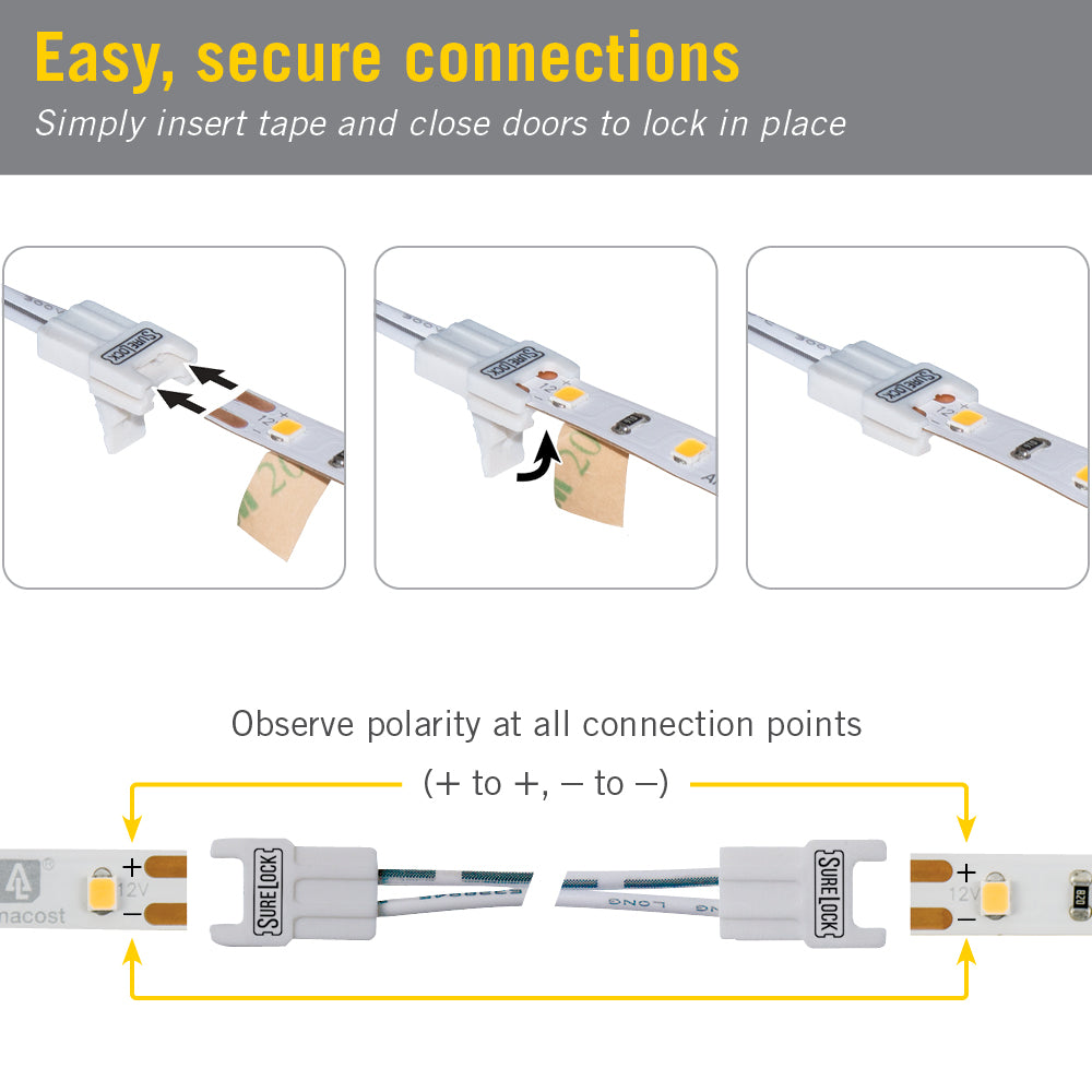 SureLock Corner Connector 2C LED Strip – Armacost Lighting