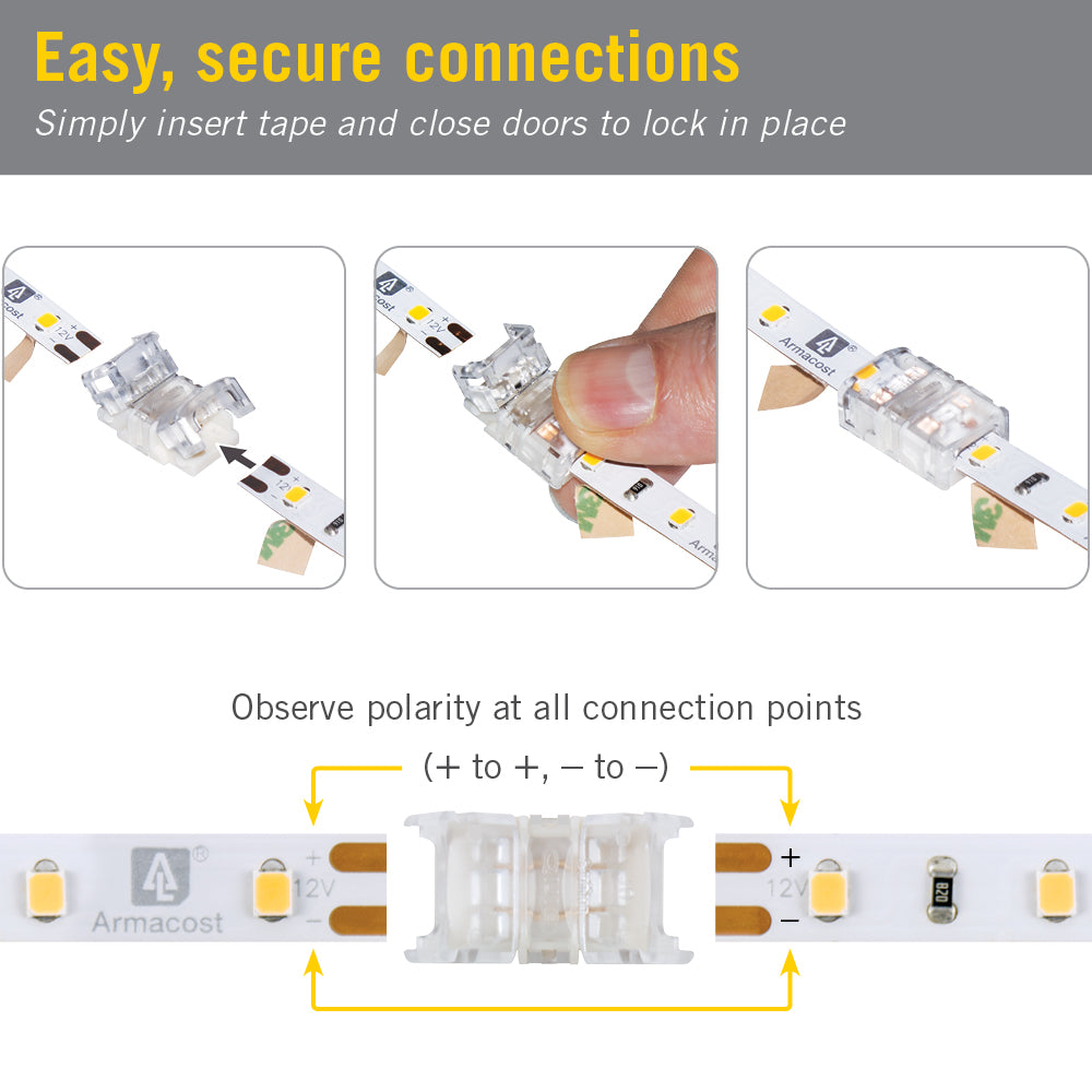 2C LED Light Strip Channel Connector – Armacost Lighting