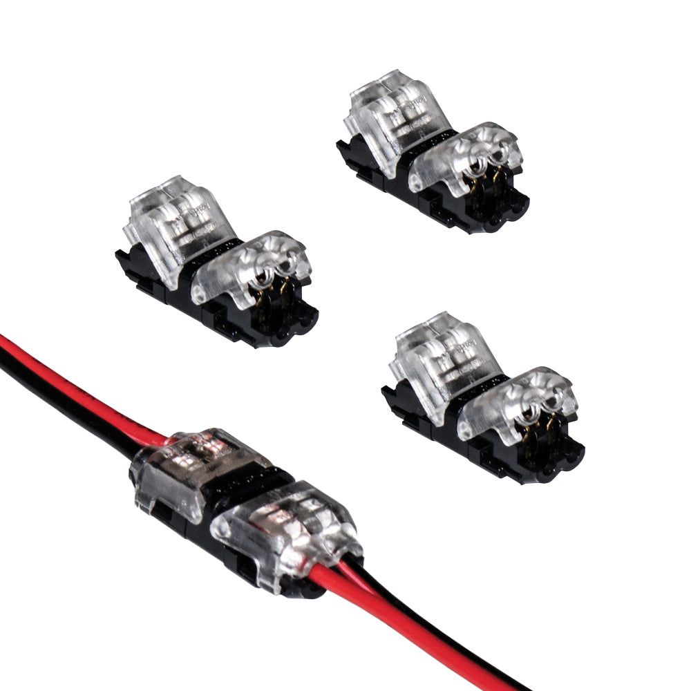 2 Pin LED Strip Light Wire to Wire Connectors