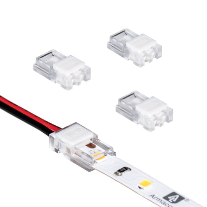 SureLock Pro 2 Pin LED Strip Light Tape to Wire Channel Connector