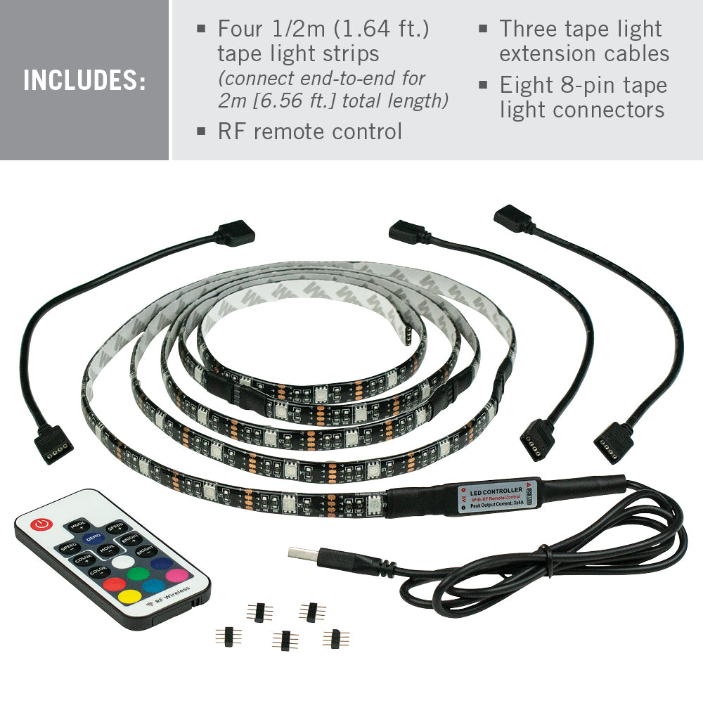RibbonFlex Home USB Multicolor LED Strip Light Kit