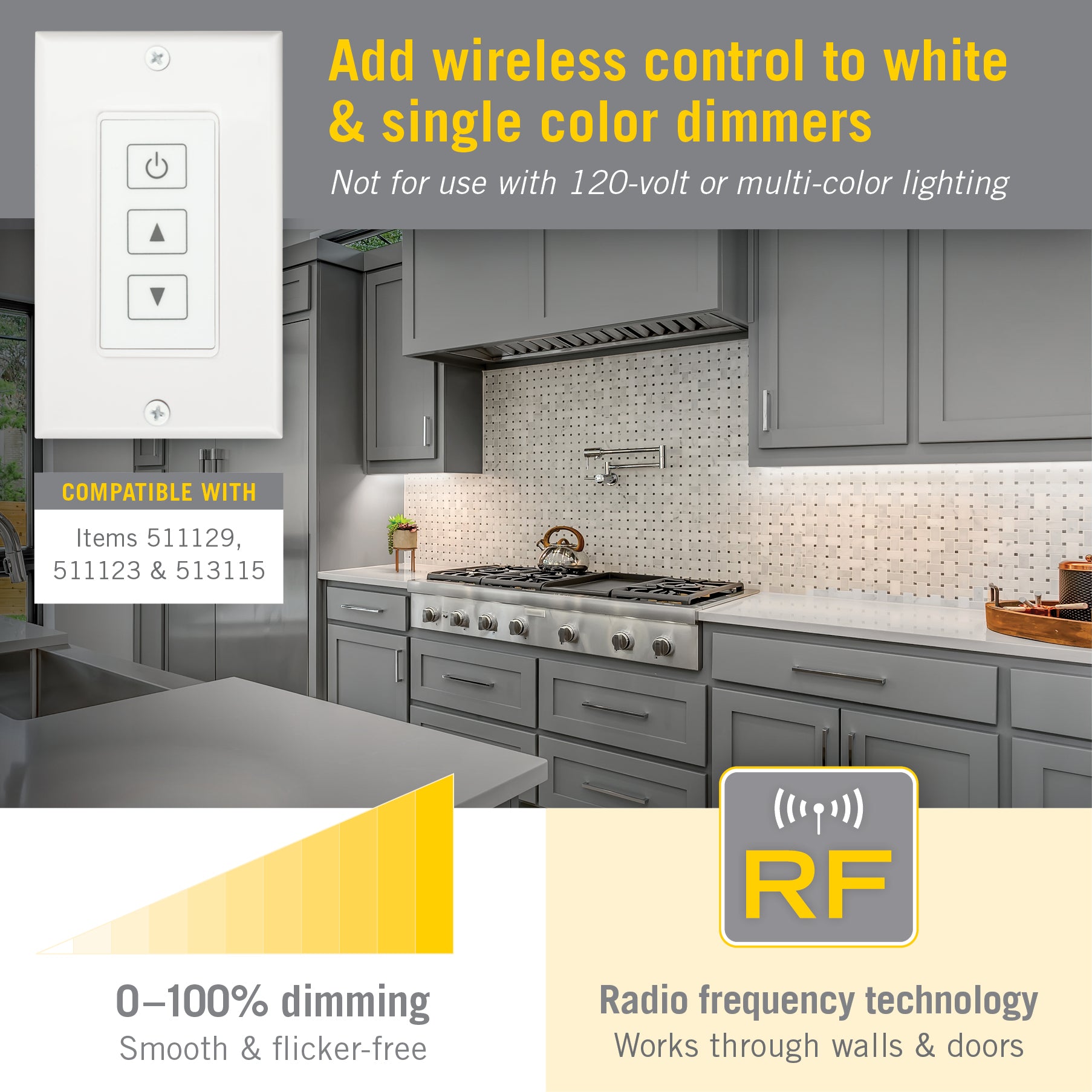 Wireless Touchpad for White LED Dimmers – Armacost Lighting