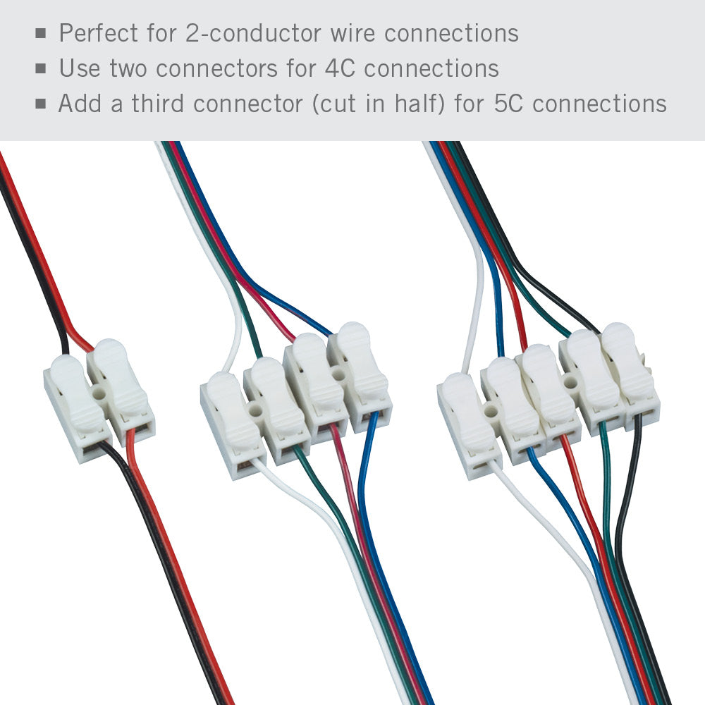 Wire to Wire Spring Connector LED Strip Light