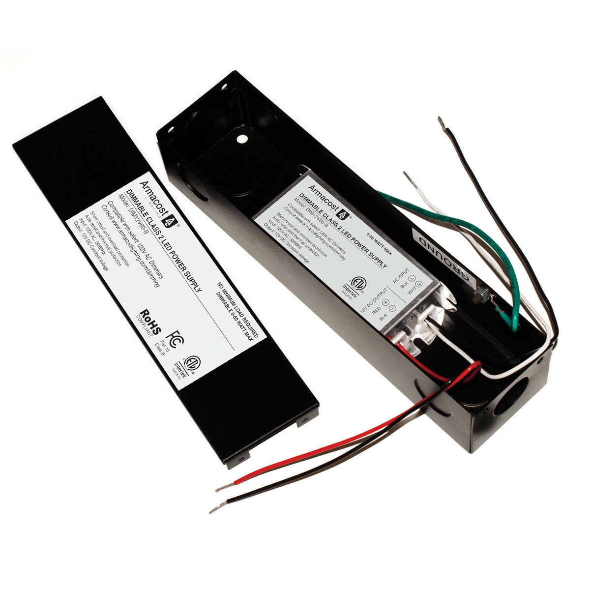 Magtech 20-4055 12w 1 LED Driver AC Dimmable 1A 7-12VDC Output 1000mA, 