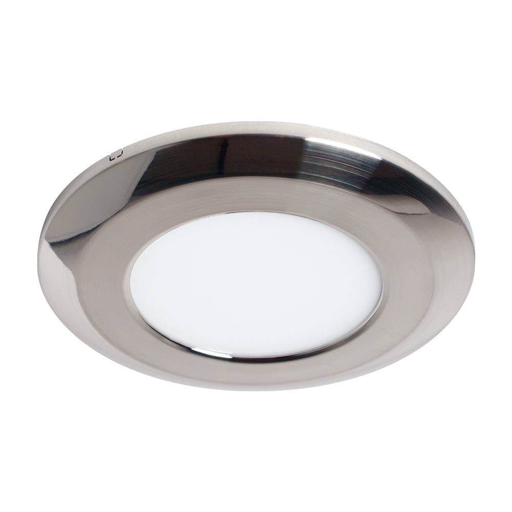 Armacost Lighting 214411 3-3//4 Round Flat Panel Fixture Soft Bright White 3000K Wafer Thin LED Puck Light Fully Dimmable with Standard Dimmers and Surface Mount Installation, 3000K